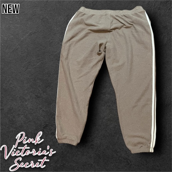 New PINK Victoria’s Secret Reverse Fleece High-Waist Gym Pants - Picture 6 of 6